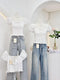 Polka Dot Deep Neck Tops